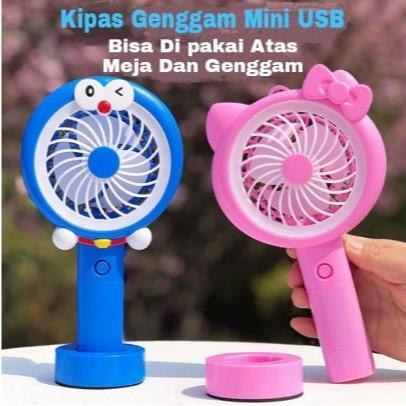Kipas Angin Mini Portable USB Cas Karakter / Kipas Mini Karakter / Kipas Portable