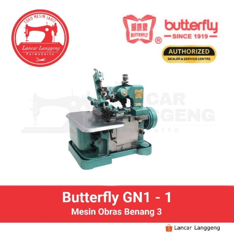 Mesin Obras Benang 3 Butterfly GN - 1