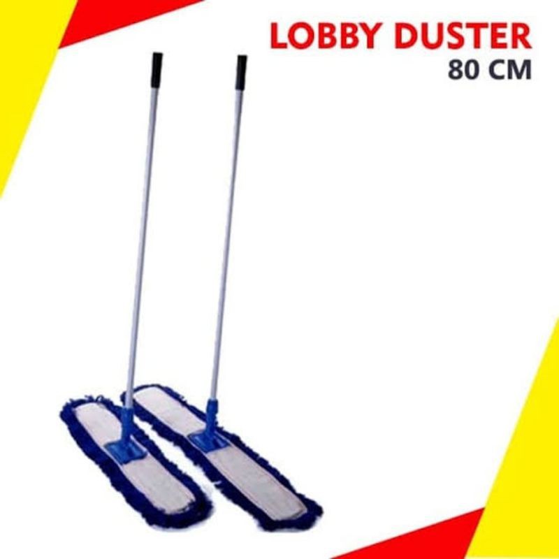 Lobby Duster 80cm Set Gagang Stainles