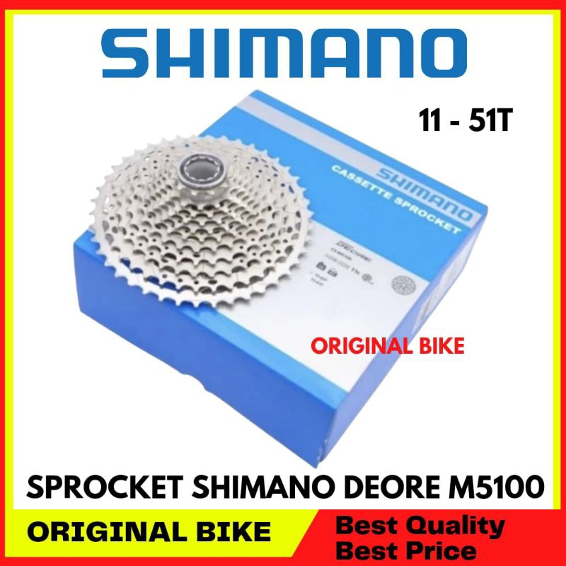 SPROKET SHIMANO DEORE M5100 11 SPEED 11-51T SPROCET CS-M5100 51T