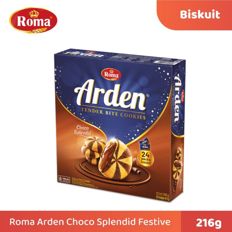 

Roma Arden Biskuit Choco Splendid Festive 1 dus isi 8 box