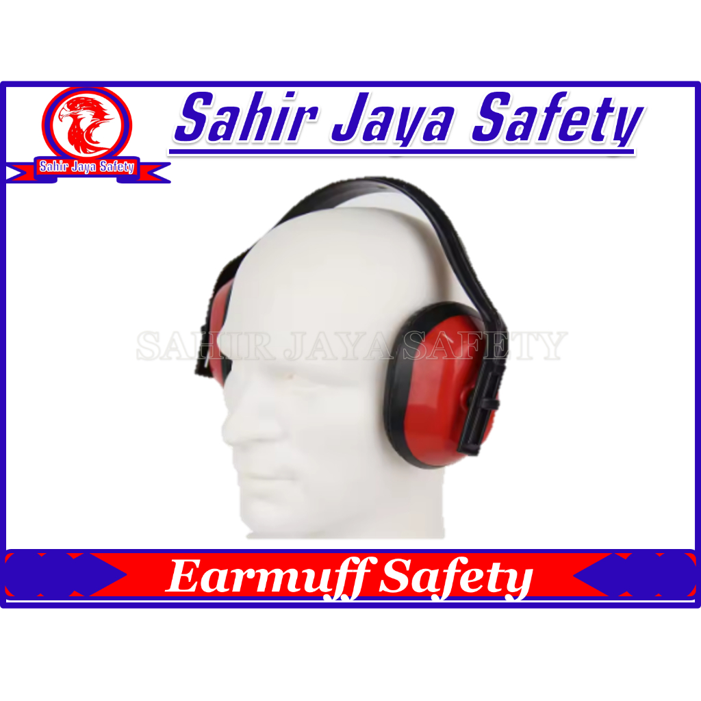 Earmuff Eco Safety Telinga Headset Plastik Peredam Suara Bising Earmuff Safety