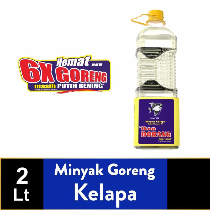 

Minyak Goreng Ikan Dorang Spesial Kelapa 2Liter (PROMO)