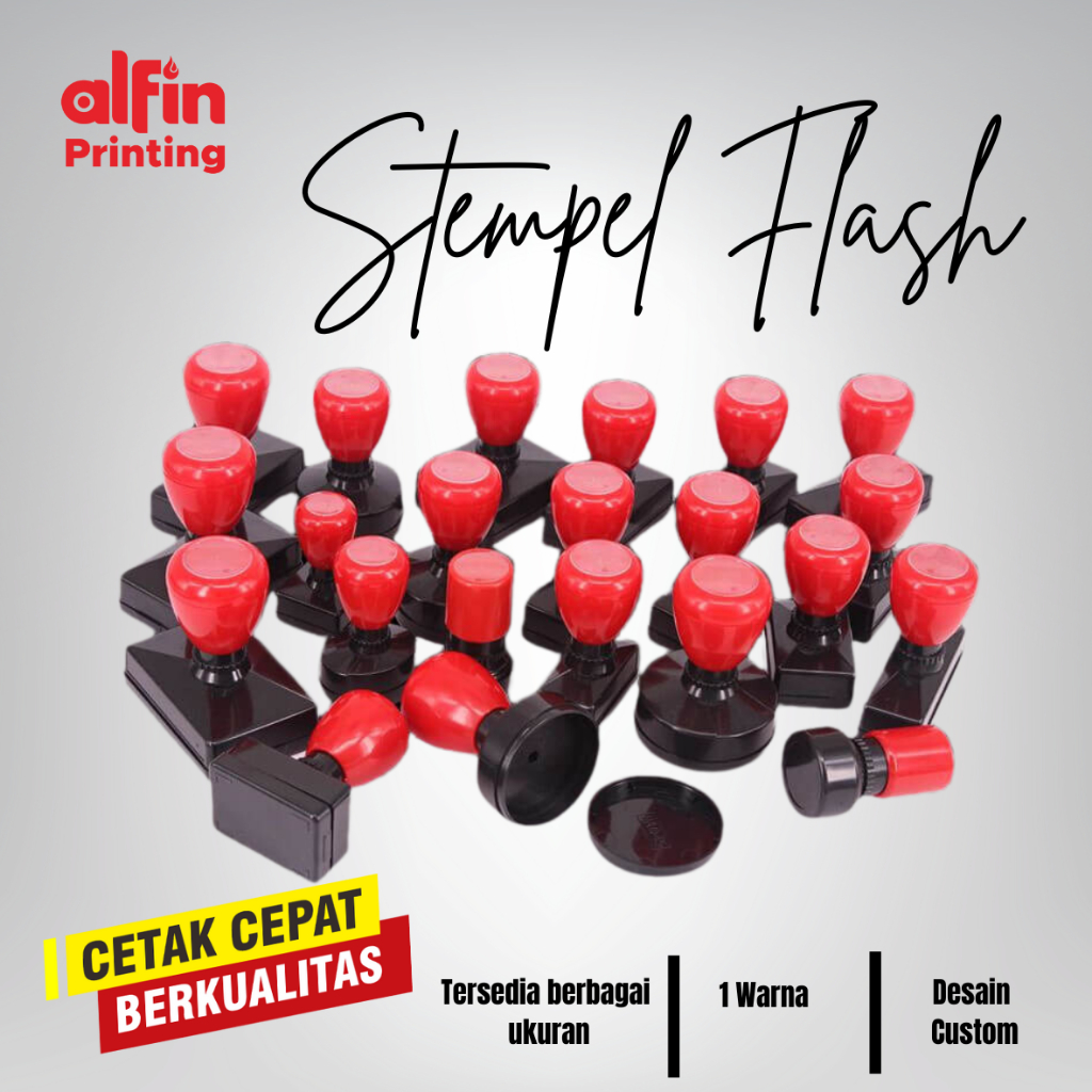 

D51 - Stempel Flash Bulat Ukuran 51mm/5,1 cm