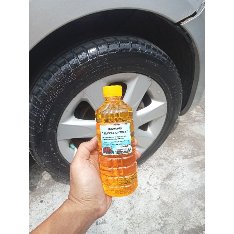 SILICON OIL KUNING MAXXA OPTIMA 500 ML PENGKILAP BODY MOTOR / MOBIL  DAN UNTUK SEMIR BAN KUALITAS PR