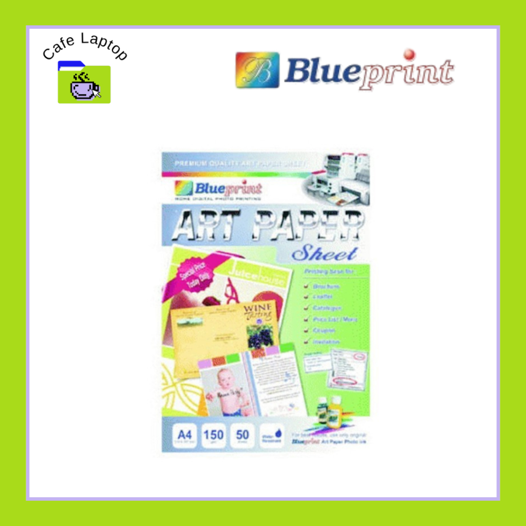 

Blueprint Art Paper Sheet A4 AP-A4150 isi 50 Lembar 150 gsm