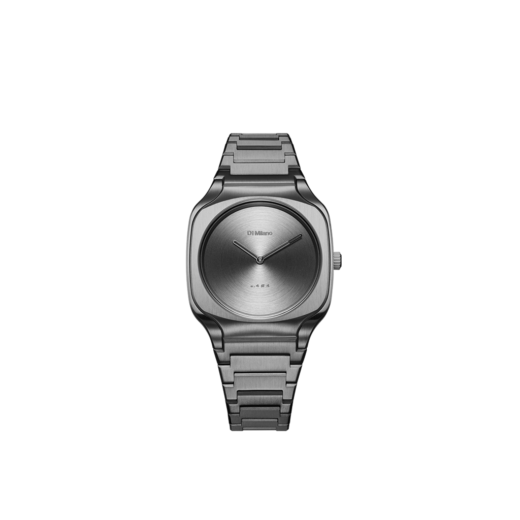 Jam Tangan D1 Milano Square Bracelet Gun Frame 37mm D1-SQBJ11