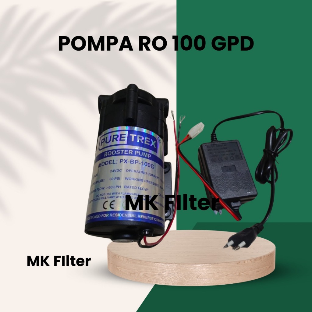 Pompa Booster RO 100 Gpd - Booster Pump RO Micron 24v
