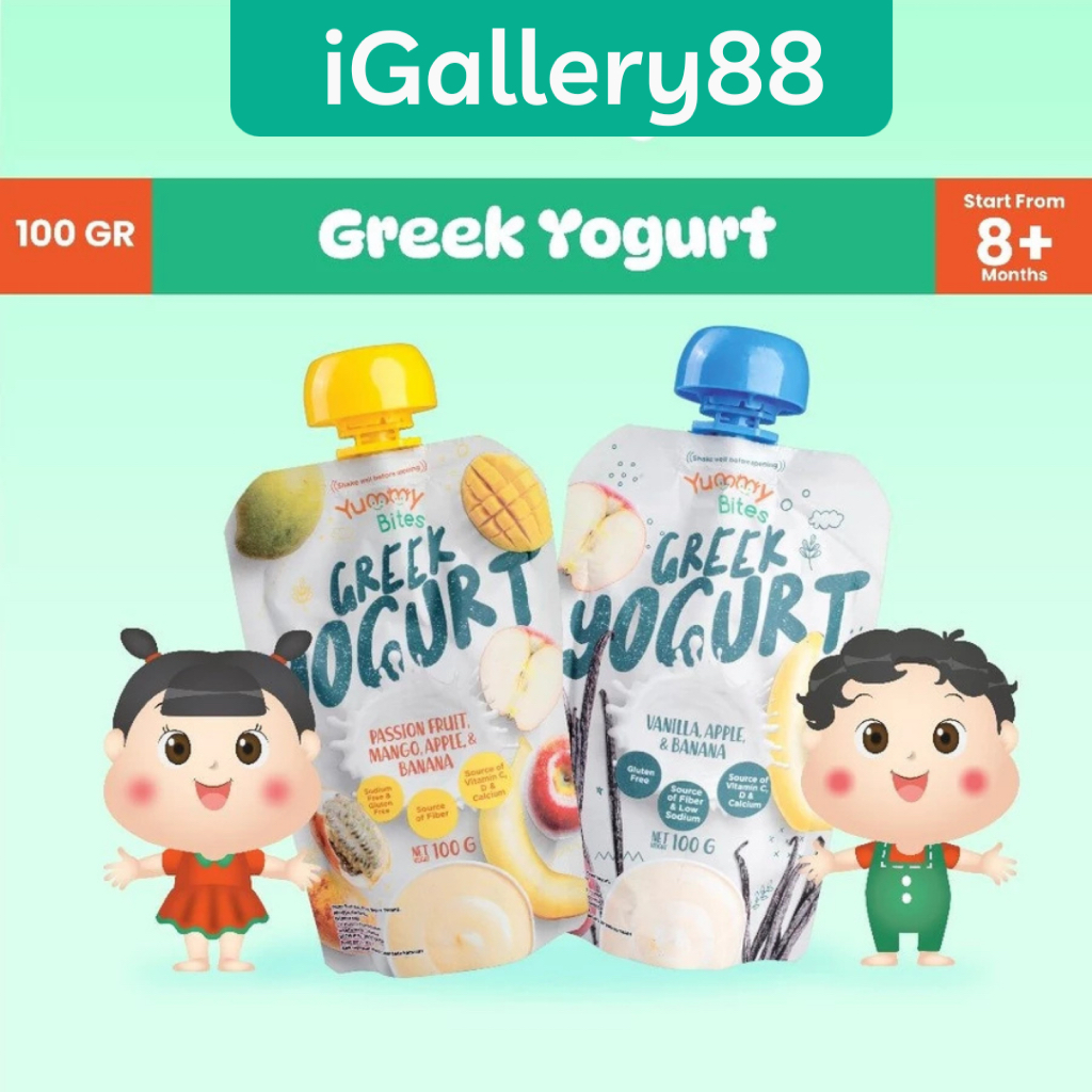 

Yummy Bites Greek Yogurt 100 gram Snack Baby Yoghurt Cemilan bayi