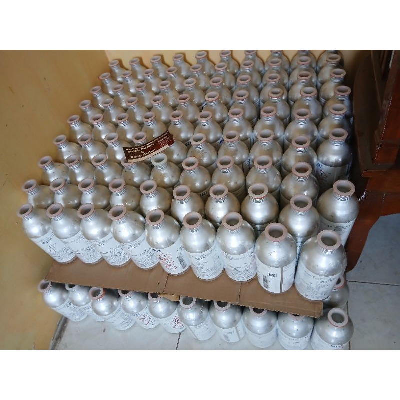 KALENG PARFUM ALUMINIUM 500ml LUZI 50pc MULUS DISPLAY PARFUM MINYAK WANGI