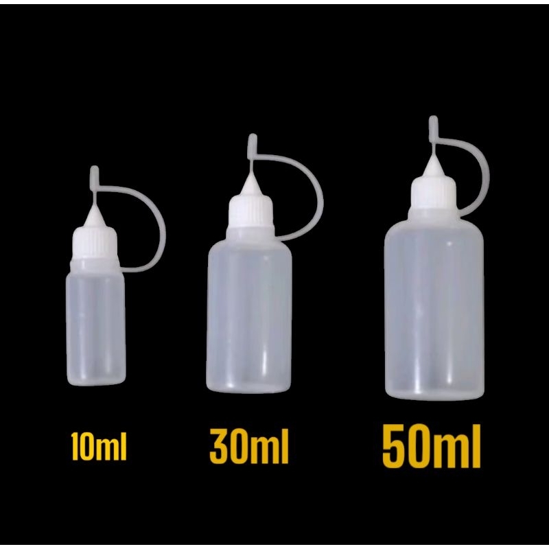 

Botol Tetes JARUM 10ml 30ml 50ml applicator lem craft needle quilling scrapbook glue kertas