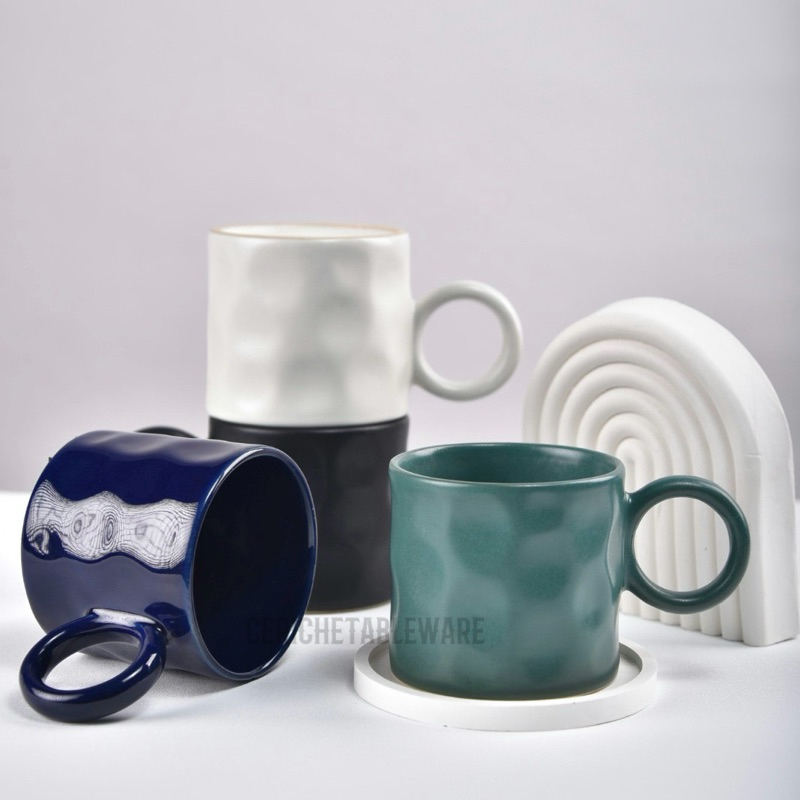Ceriche Ara Mug Ceramic / Korean Mug / Gelas Korea Aesthetic / Gelas Keramik Cantik / Mug Nordic
