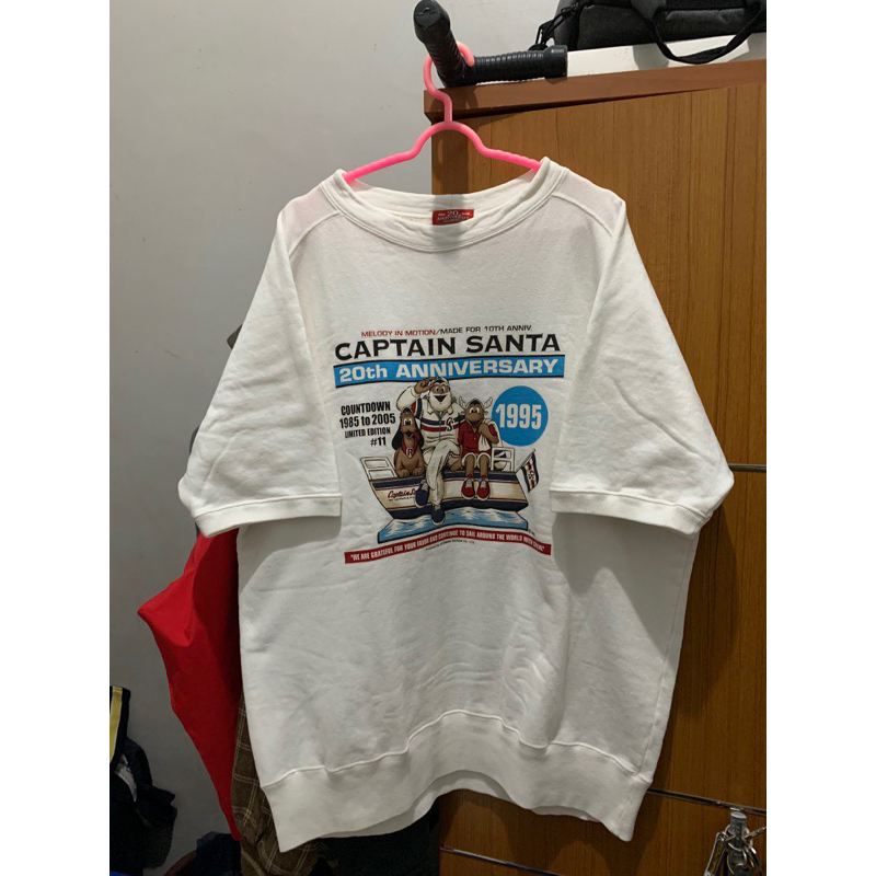 Captain Santa vintage crewneck short sleeve