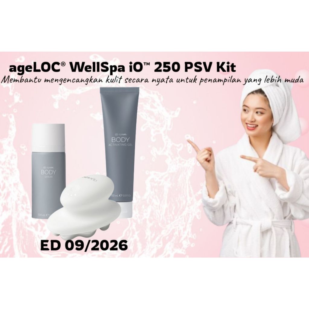 Paket Treatment Tubuh By NU SkIn ageLOC WellSpa iO 250 PSV Kit Paket Mandi