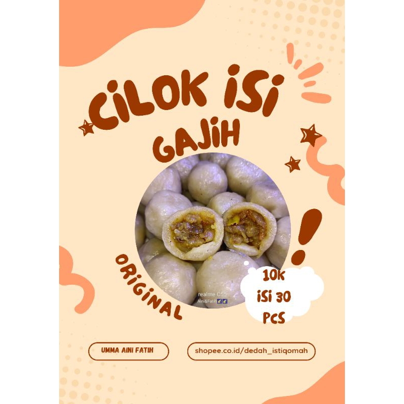 

Cilok isi Gajih Sapi