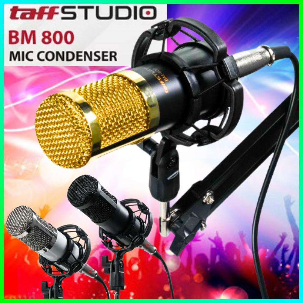 COD TaffSTUDIO Mic Condenser BM 800 untuk Vocal Studio Voice / Microphone Condenser Terbaik