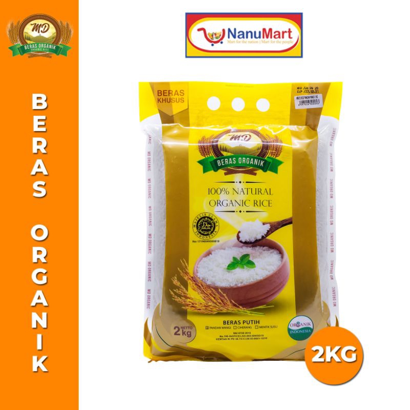

BERAS ORGANIC 100% NATURAL BERAS PUTIH 2KG