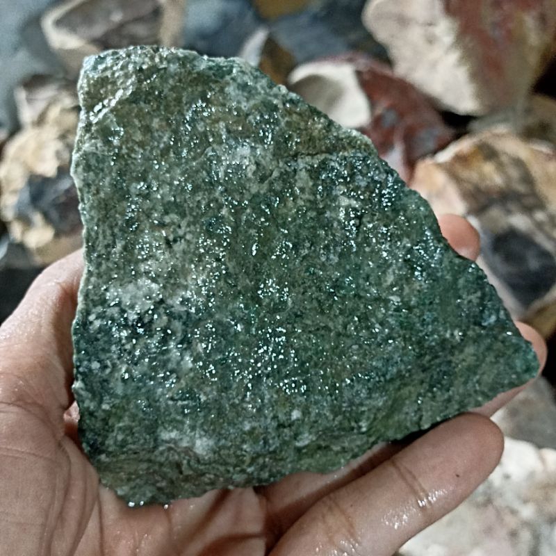 Batu Bongkahan Nephrite Jade Natural Aceh Giok Nefrite top HQ