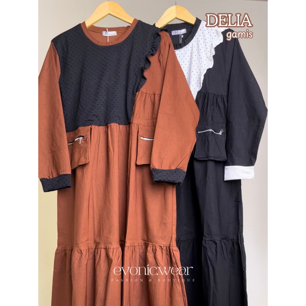 DELIA gamis remaja terbaru | gamis lebaran terbaru muslimah remaja | outfit bukber outfit lebaran 20