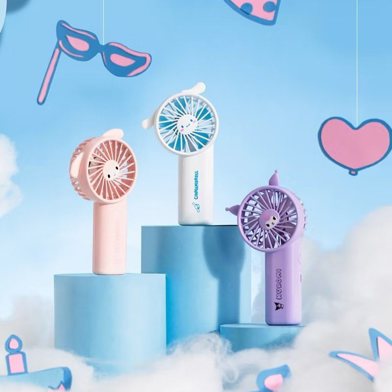 Miniso x Sanrio My Melody 1800mAh Mini Fan Cinnamoroll Mini Fan Cinnamoroll Fan Mini Fan Kipas Porta