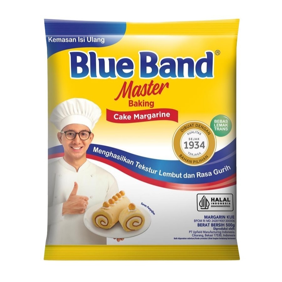 

Blue Band Master Cake Margarine 500gr Pouch – BlueBand MCM