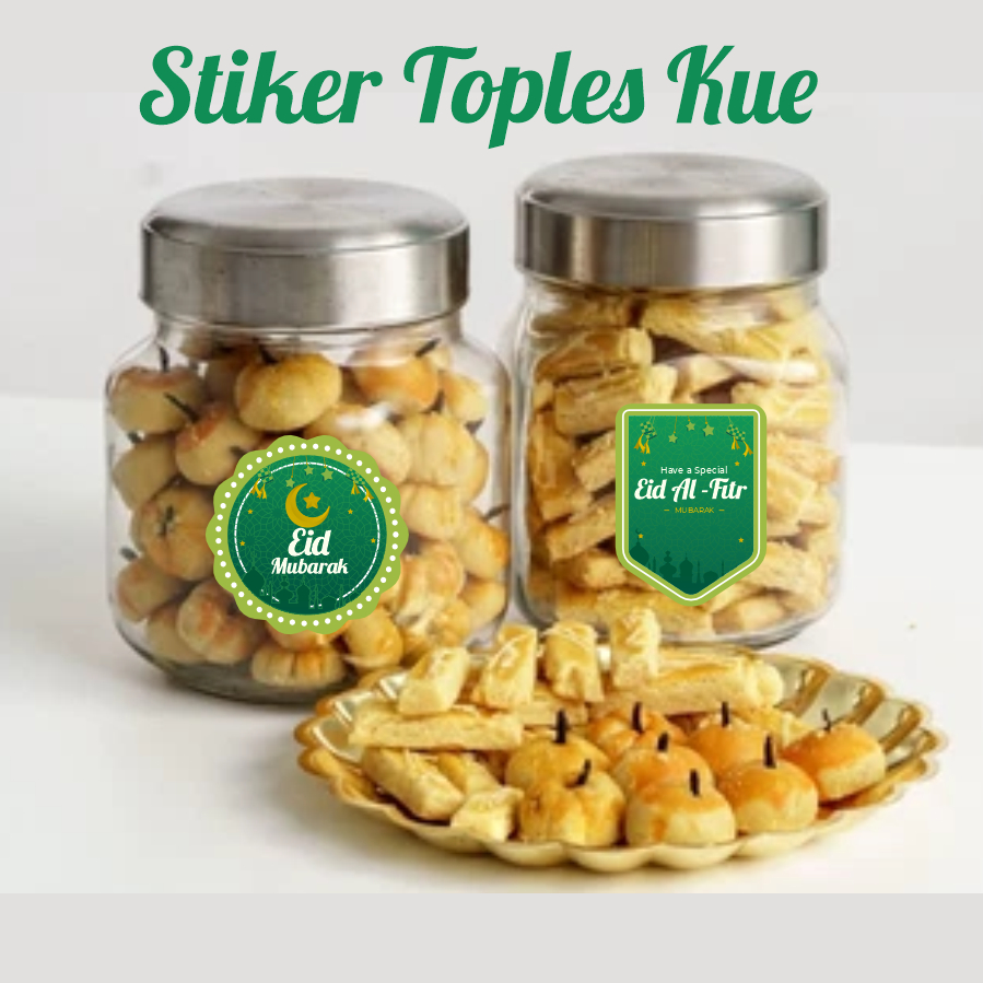 STIKER LABEL MERK TOPLES KUE KERING LEBARAN