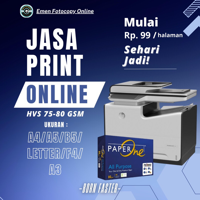 

Jasa Print Hitam Putih Untuk Isi Buku, Proposal, Skripsi, Tesis, Disertasi Dan lain lain Online