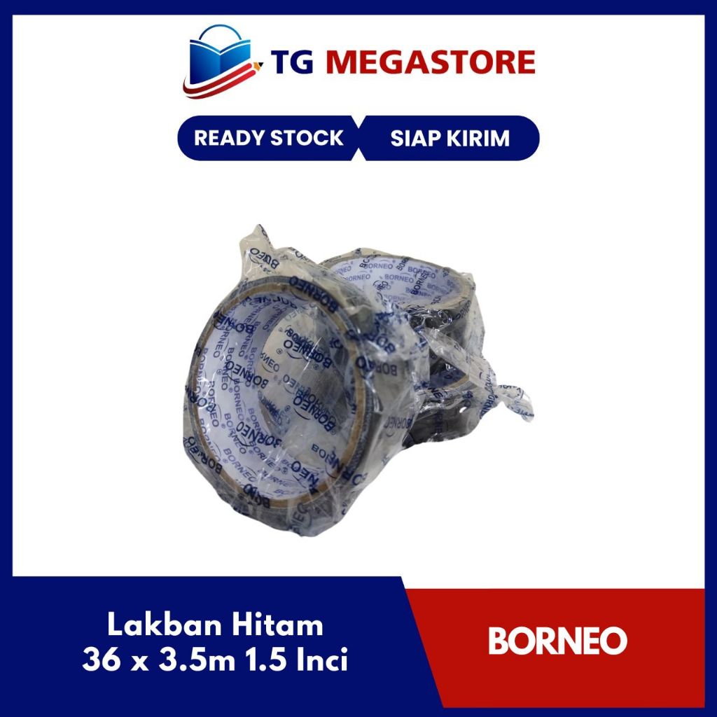 

Lakban Hitam Borneo 36 x 3.5m ( 1.5 Inci )