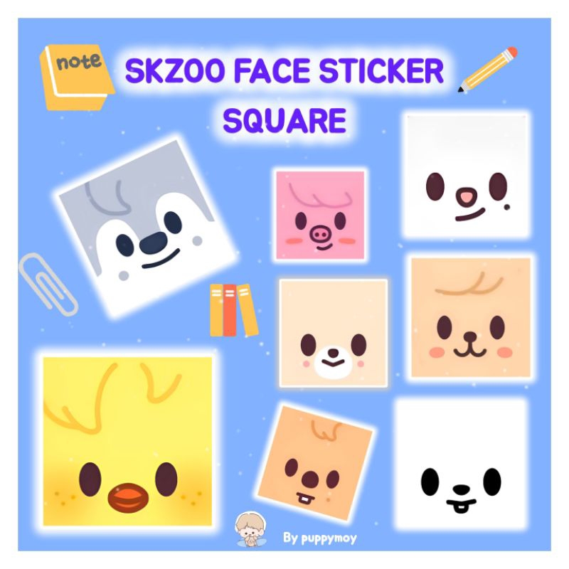 

STICKER STIKER GLOSSY SKZOO STRAY KIDS STRAYKIDS SKZ KPOP BABY SKZOO FACE KOREA IDOLA IMUT LUCU MURAH FREEBIES STIKER KECIL MINI BESAR