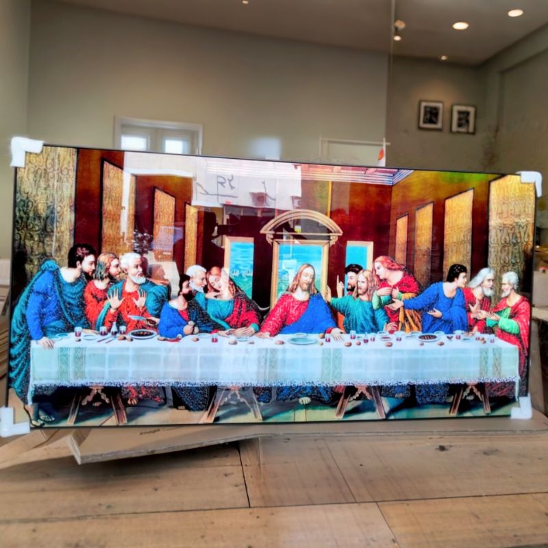 5D Diamond Painting Lukisan Porcelain Model The Last Supper Perjamuan Kudus Mewah & Sakral