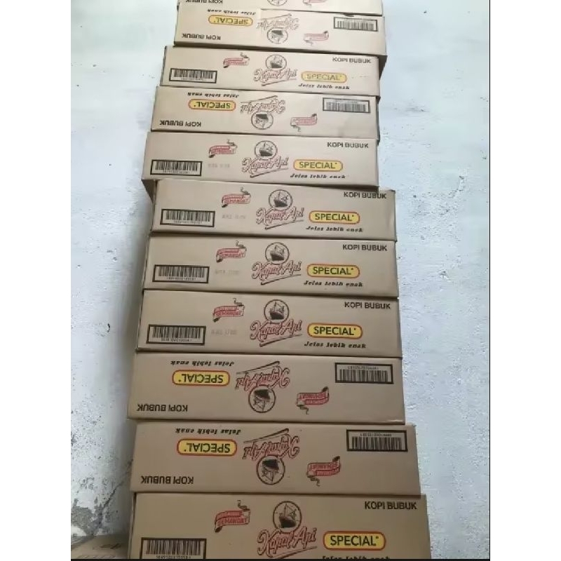 

Kopi Bubuk Kapal Api Special Mini Tanpa Gula Kemasan 1 Dos isi 20 Renteng