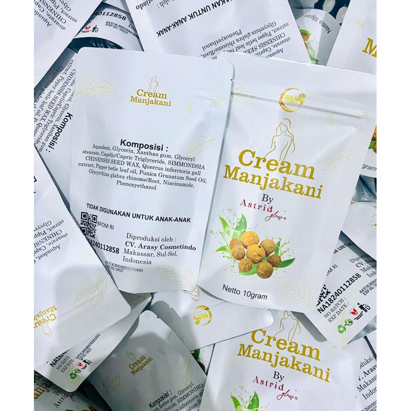 Cream Manjakani BPOM by Astrid Glows / Jamu 5 Menit Perawan / Jamu Keputihan / Jamu Rapet Wanita