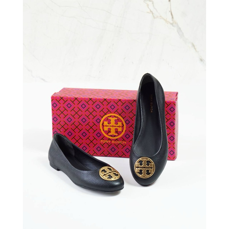 TB chelsea ballet flat pebble leather