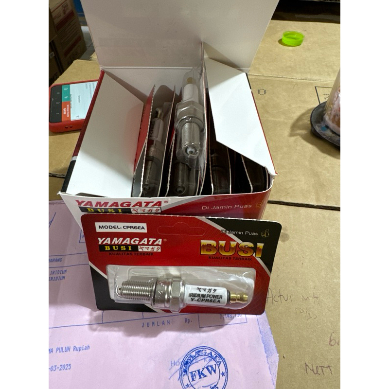 Busi CPR6 Yamagata. Busi Motor Honda Beat Fi, Vario 125, Supra 125 Fi, NMAX, AEROX, Semua Tipe Motor