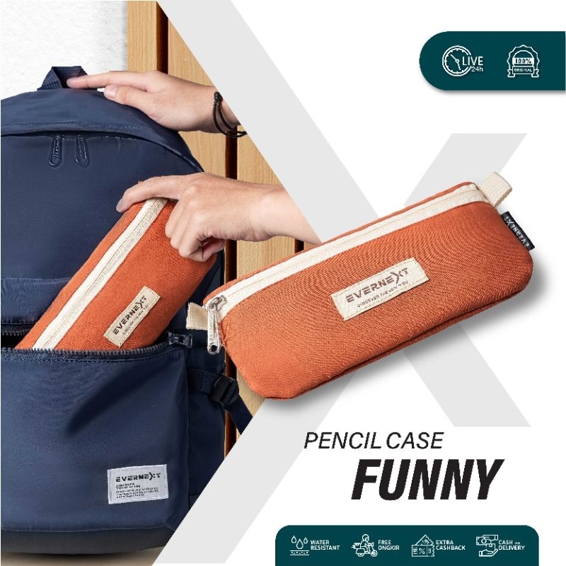 

Pencil Case Funny Tempat Pensil Sekolah Kantor Kuliah Traveling Organizer Terbaru - Evernext