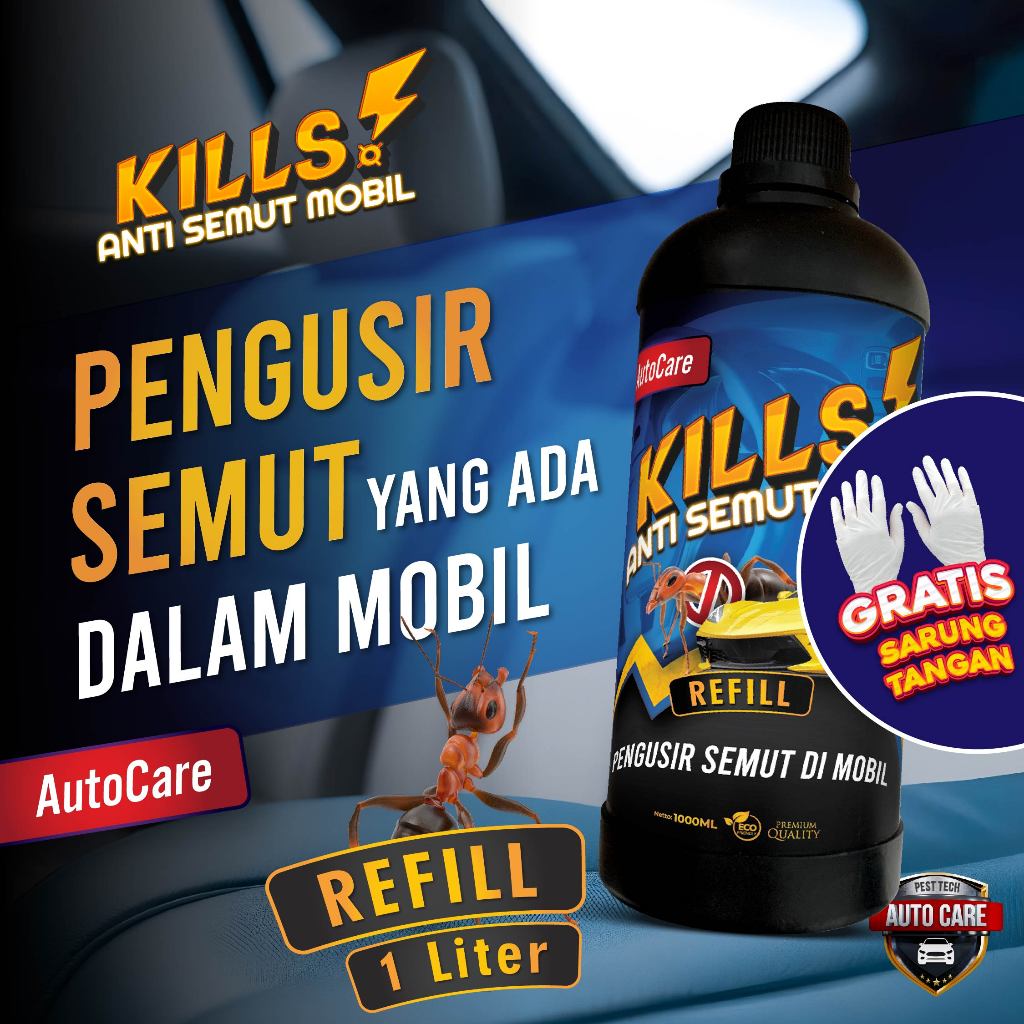 KILLS ANTI SEMUT DI DALAM MOBIL 1000 ML | AMPUH USIR SEMUT | ANTI SEMUT AMPUH | GARANSI UANG KEMBALI