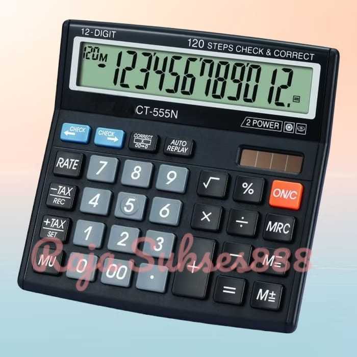 

Calculator Kalkulator Murah tipe SDC 555N 555 N Warna Menarik 12 Digit CT