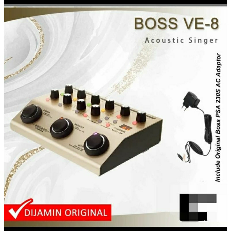 Ready Stock] Boss ve8 Akustik singer effect processor pedal ve-8 vocal efek BOSS Original