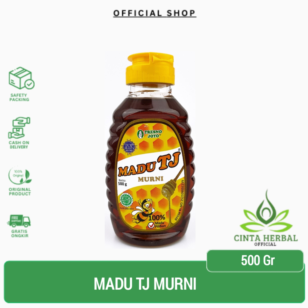 Madu TJ Murni TRESNO JOYO 500gr ORIGINAL || Madu TJ Murni 500gr Kemasan Pouch Original