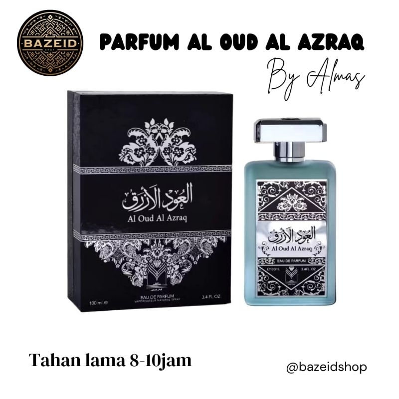 TERMURAH || PARFUM AL OUD AL AZRAQ SAUDI / PARFUM AZRAQ SAUDI / PARFUM PREMIUM SAUDI / PARFUM TAHAN 