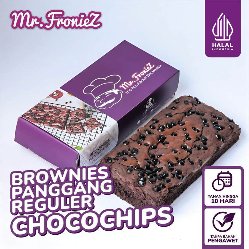 

Brownies Panggang Chocochips | Brownies Panggang 20x10 | Brownies Oven | Brownies Bakar | Brownies Fudgy