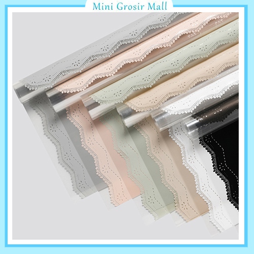 

20 Lembar Kertas Buket Lace Frame Flower Wrapping Cellophane Paper Waterproof Motif Renda Florist KB6170