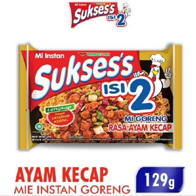 

MIE SUKSES INSTAN ISI 2 RASA AYAM GORENG KECAP