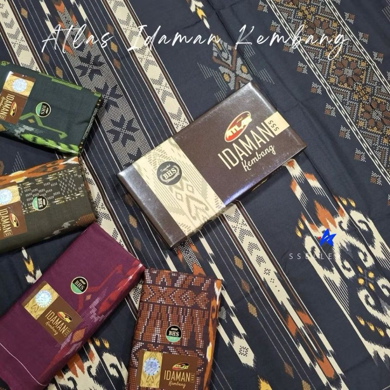 SARUNG ATLAS IDAMAN KEMBANG 55/SARUNG SONGKET PREMIUM