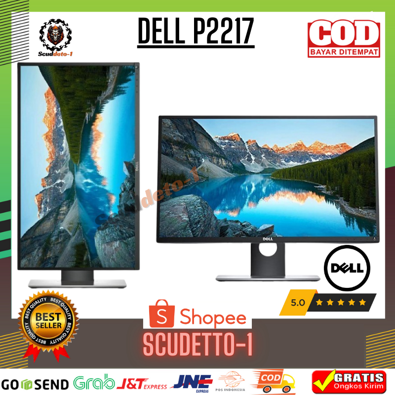 Monitor Dell P2217 | 22 Inch HDMI second murah bergaransi bisa Potrait
