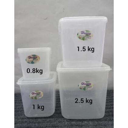 TOPLES HONEY 1.5 KG KOMET STAR KOTAK SEGI WADAH GULA KUE CEMILAN