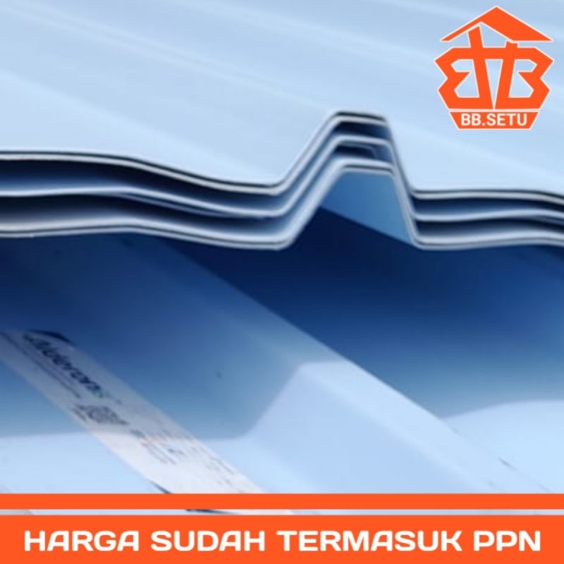 Atap Alderon Single Layer Rs Trimdek 760 6 Meter Biru