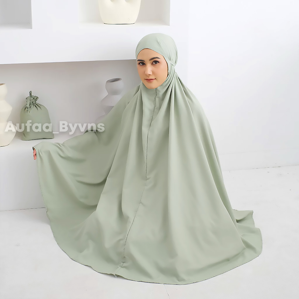 MUKENA TRAVELING DEWASA / MUKENAH RAYON BALI PARASUT POLOS MOTIF PREMIUM