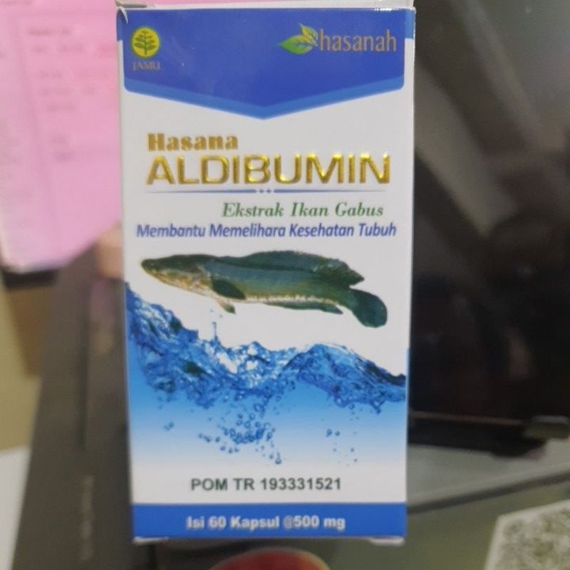 Kapsul Ikan Gabus ALDIBUMIN Original Asli 60 Kapsul