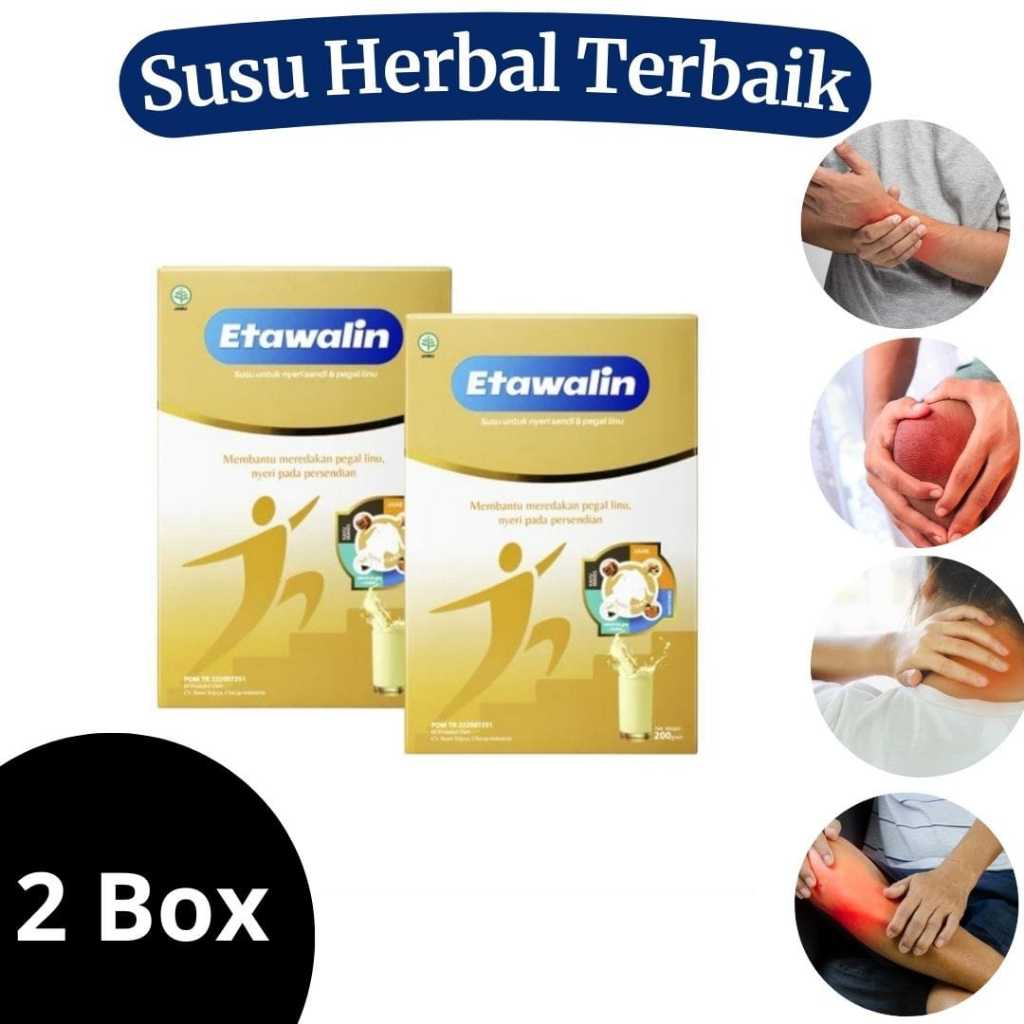 

(Original) 2 Box Etawalin Susu Kambing Etawa / Susu Etawalin Nyeri Sendi Asam Urat dan Kesemutan